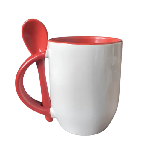 Caneca Colorida C/ Colher