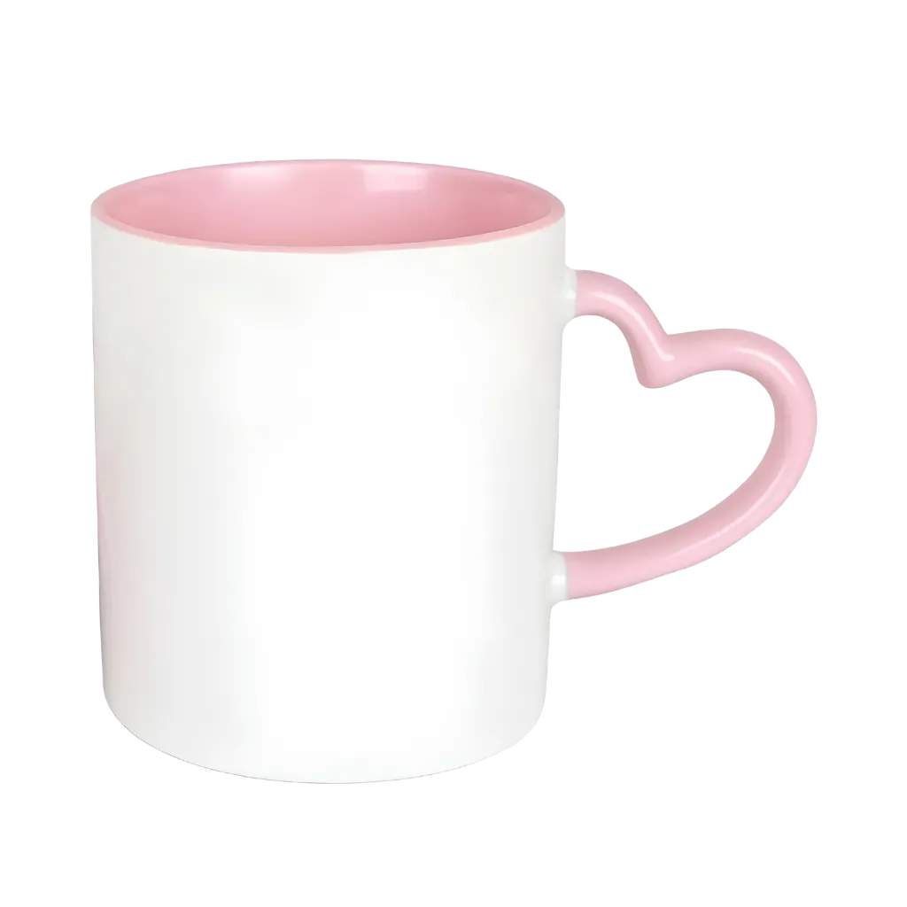 Caneca Colorida C/ Alça em Coração