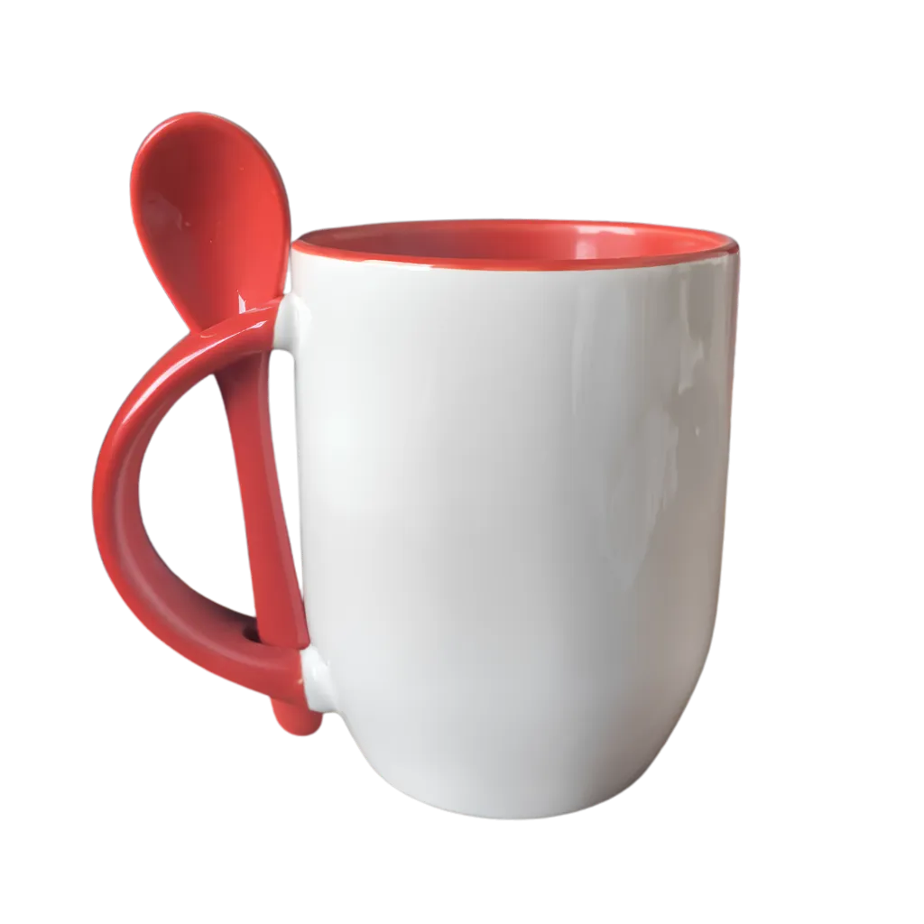 Caneca Colorida C/ Colher