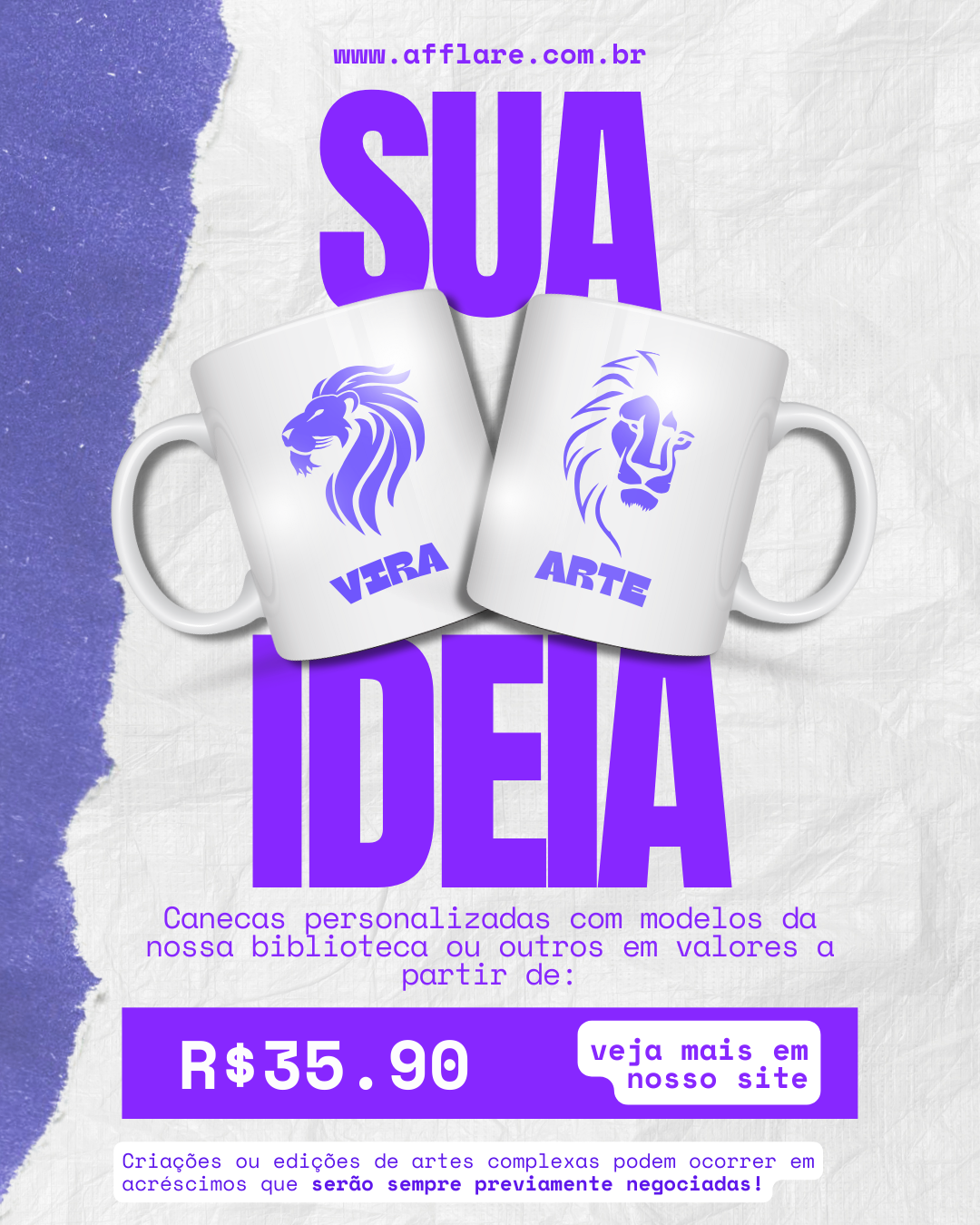 campanha de caneca AFFLARE