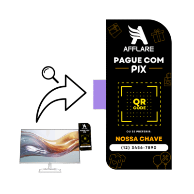 Display p/ Monitores PVC Premium